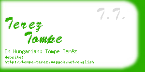 terez tompe business card